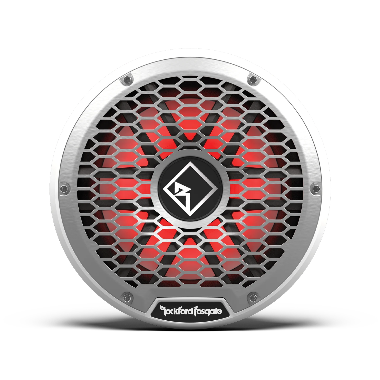 Rockford Fosgate M2D2-10I-G2 M2 10" DVC 2Ω Color Optix™ Infinite Baffle Marine Subwoofer: White Gen-2 2
