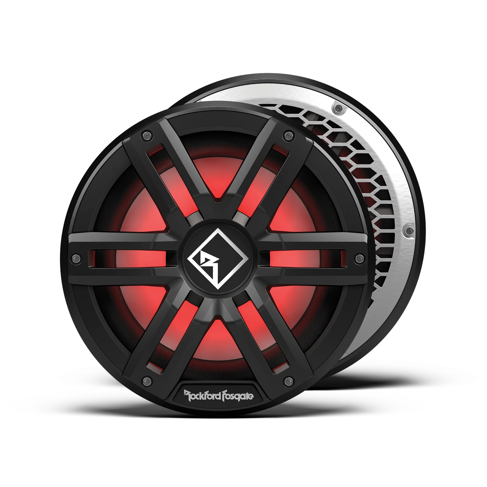 Rockford Fosgate M2D2-10SB-G2 M2 10" DVC 2Ω Color Optix™ Sealed Marine Subwoofer: Black Gen-2 1