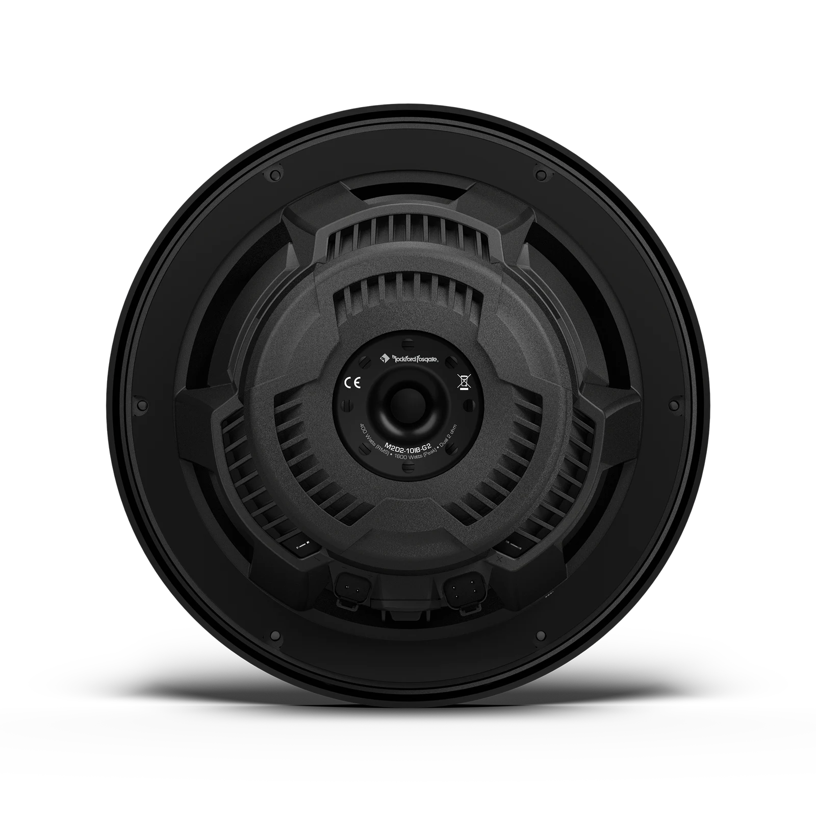 Rockford Fosgate M2D2-10IB-G2 M2 10" DVC 2Ω Color Optix™ Infinite Baffle Marine Subwoofer: Black Gen-2 6