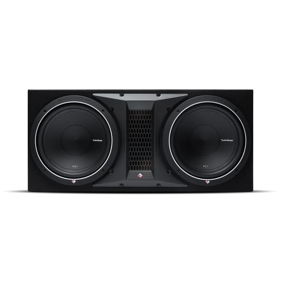 Rockford Fosgate P1-2X12 Punch P1 Dual 12-Inch 500W RMS Vented Loaded Subwoofer Enclosure