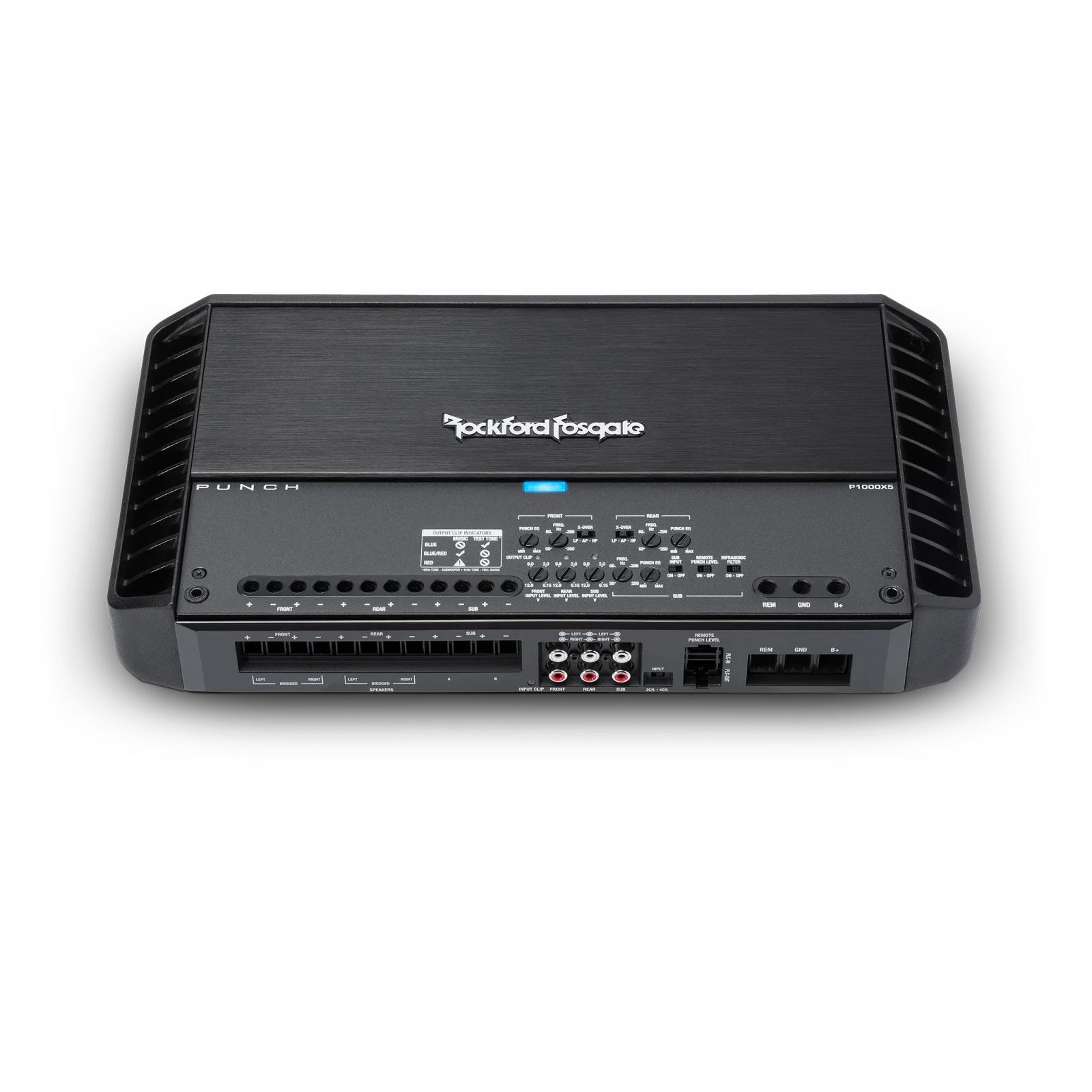 Rockford Fosgate P1000X5 Punch 1,000W 5-Channel System Amplifier 8