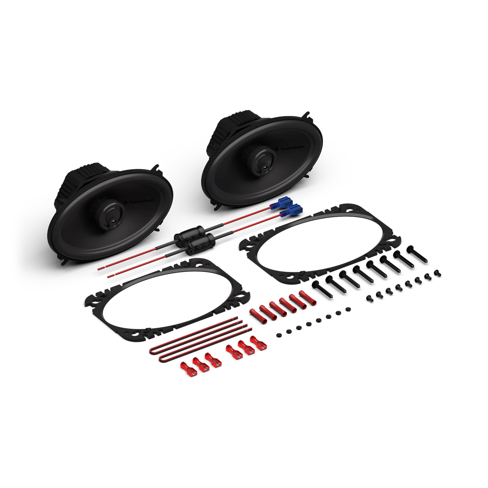 Rockford Fosgate P1V2-46 Punch P1 4 x 6-inch 3-Way Coaxial Speaker Pair 8