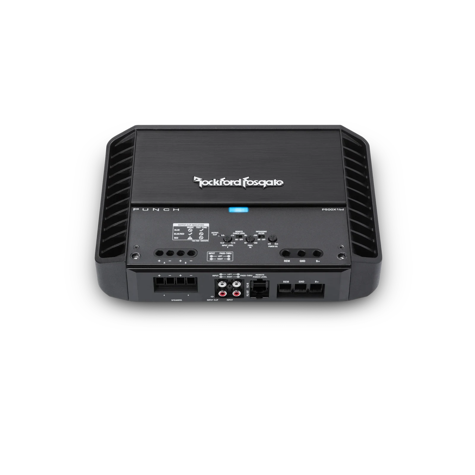 Rockford Fosgate P500X1bd Punch 500W 1-Ohm Mono Amplifier 8