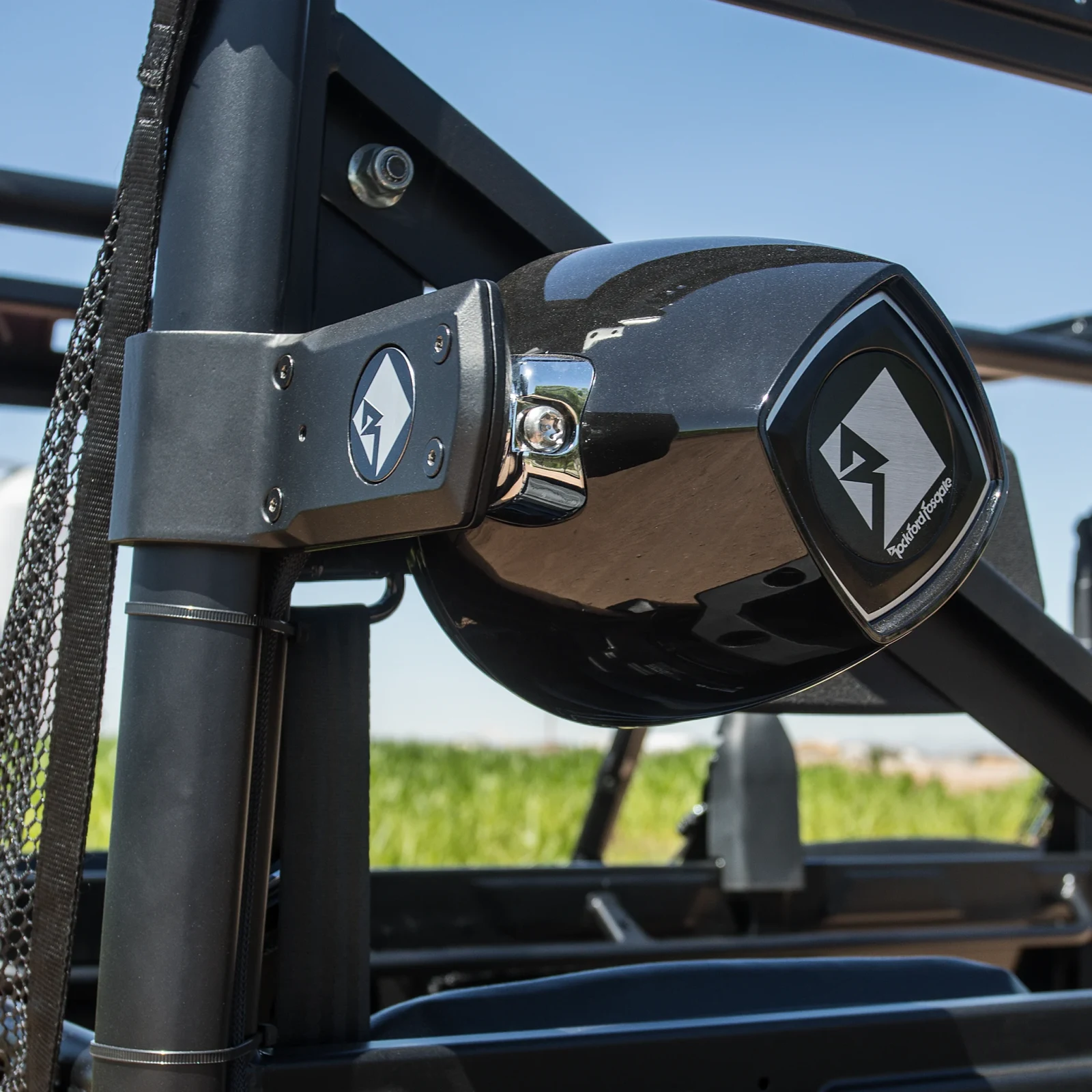 Rockford Fosgate PM-CL3B Punch Diecast Clamp for Polaris Lock & Ride® Roll Cage - Black 5