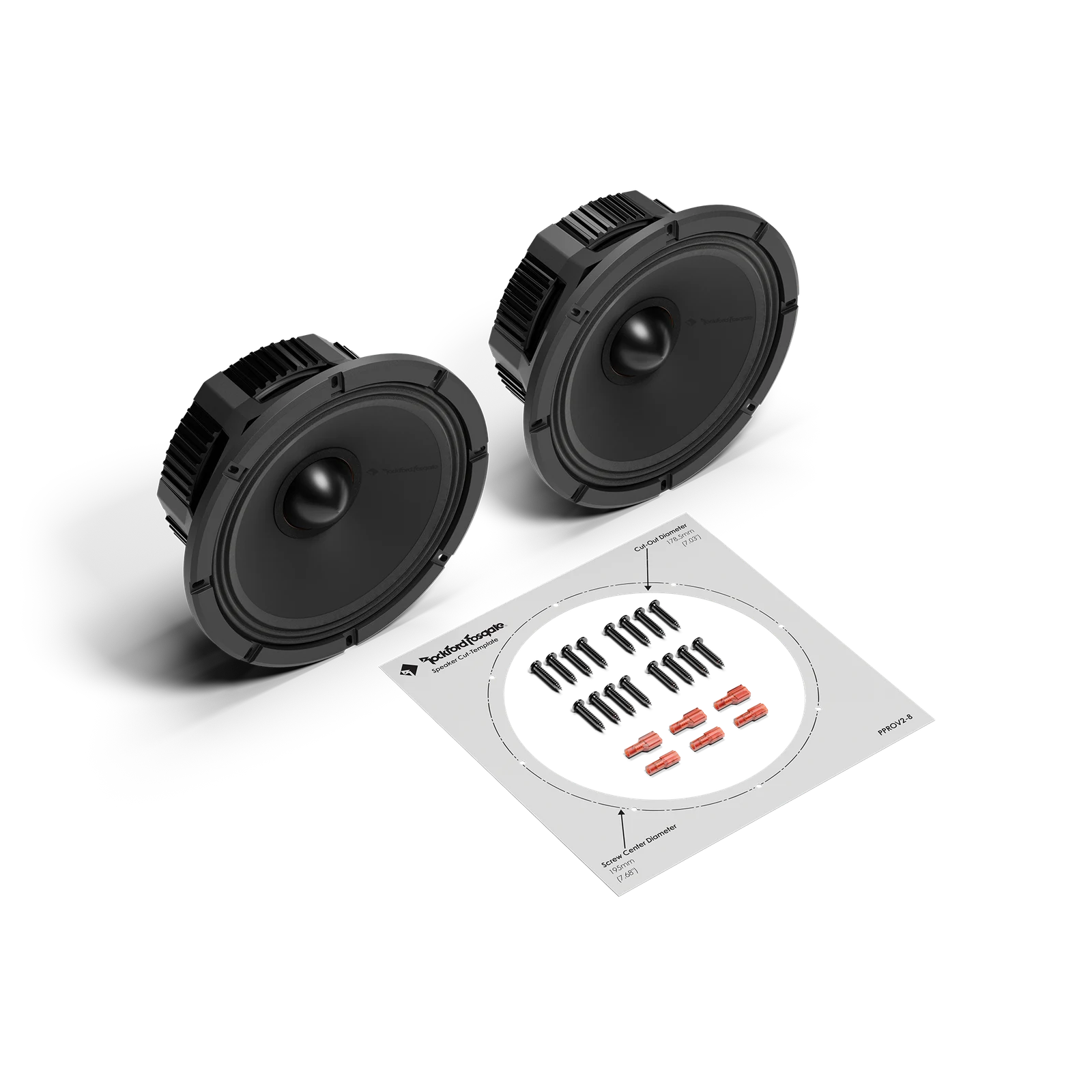 Rockford Fosgate PPROV2-8 Punch Pro V2 8-inch Midrange/Midbass Pair 7