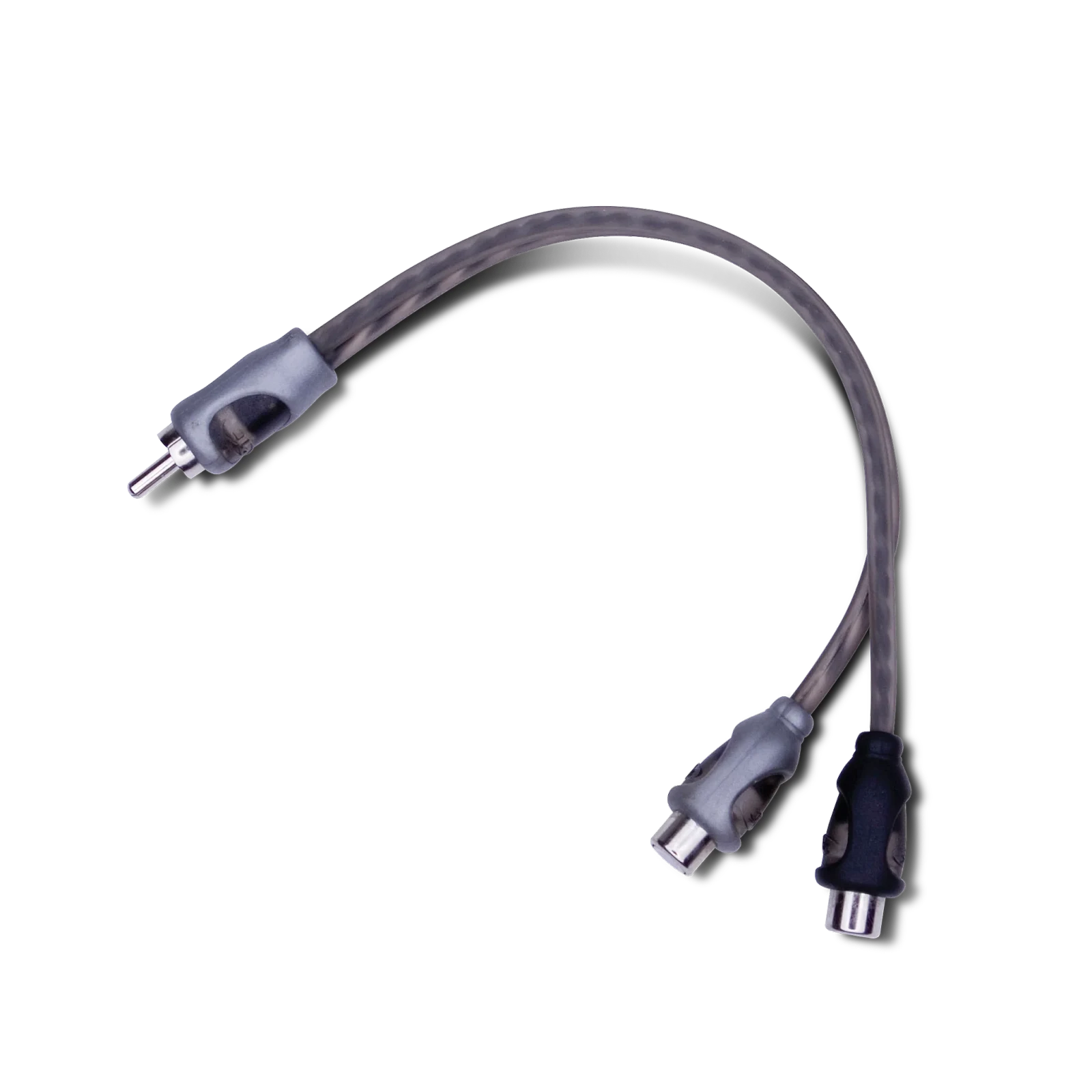 Rockford Fosgate RFIY-1M Twisted-Pair RCA Y-Adapter, 1 Male to 2 Female 1