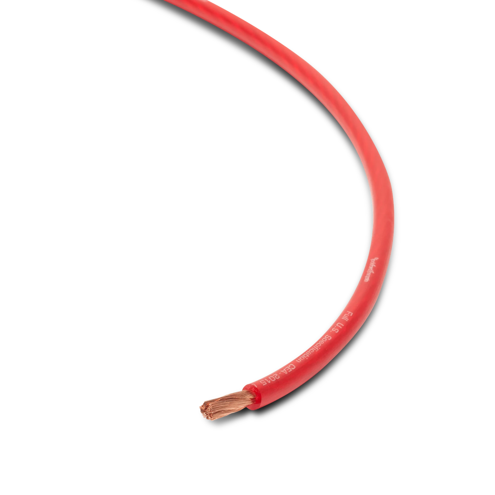 Rockford Fosgate RFW8R 250 Foot Spool 8 AWG Frosted Red Wire 1